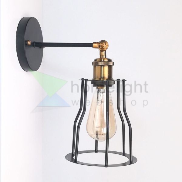 antik-fali-lampa-matt-fekete-antik-sargarez-szin-csepp-alaku-raccsal