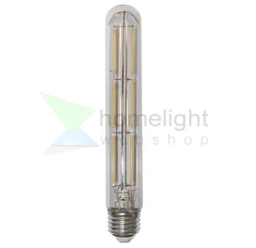 LED filament dekor izzó - T225 henger víztiszta - 6 watt - szabályozható