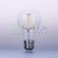 LED Filament dekor izzó - A60 - 4W - E27 - meleg fehér