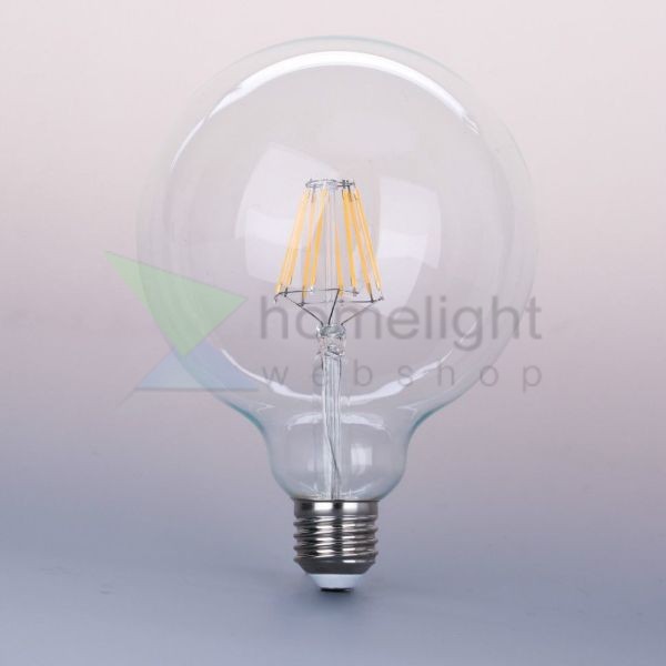 LED filament dekor izzó - G125 - 10 watt