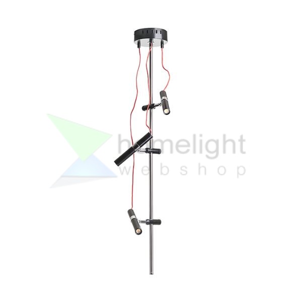 VIPER III mennyezeti lámpa fekete króm 230V LED 3x3W 60°  3000K