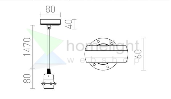 ELISA egyfázisú áramkörös sínre FEKAS1+FEK+FEKKF   230V LED E27 15W
