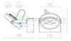 KELLY LED I DIMM fali lámpa fekete 230V LED 12W 24° 3000K
