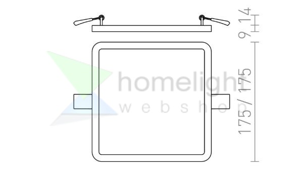 HUE SQ 17 süllyesztett lámpa dekoratív bükk 230V LED 18W 3000K