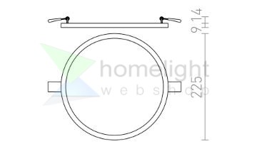 HUE R 22 süllyesztett lámpa dekoratív bükk 230V LED 24W 3000K
