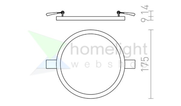 HUE R 17 süllyesztett lámpa fekete króm 230V LED 18W 3000K