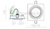 PASADENA G53 SQ I  fekete  230V LED G53 15W