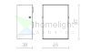 PEKKO fali lámpa fekete 230V LED 3W 67° IP54 3000K