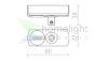 1F adapter ezüstszürke  230V 