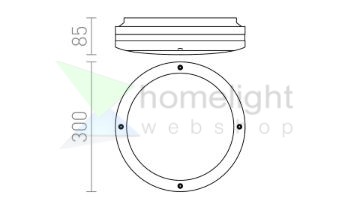 SONYA 30  ezüstszürke  230V LED E27 2x11W IP54