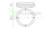 SONYA 30  fekete  230V LED E27 2x11W IP54