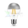 Filament A60 Silver Top LED izzó ezüst tetővel