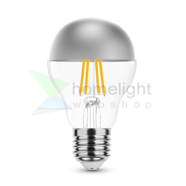 Filament A60 Silver Top LED izzó ezüst tetővel
