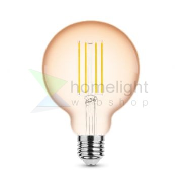 LED Filament Antikolt Gömb G95 4W E27 320° 1800K (300 lumen) dimm.