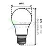 LED fényforrás IQ-LEDDIM A60 IQ-LEDDIM A60 7,3W-WW