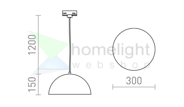 GLADYS 30 három áramkörös sínre fekete/aranysárga 230V LED E27 15W