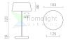 PRAHA DIMM asztali lámpa fekete 230V LED 5W 100° 3000K