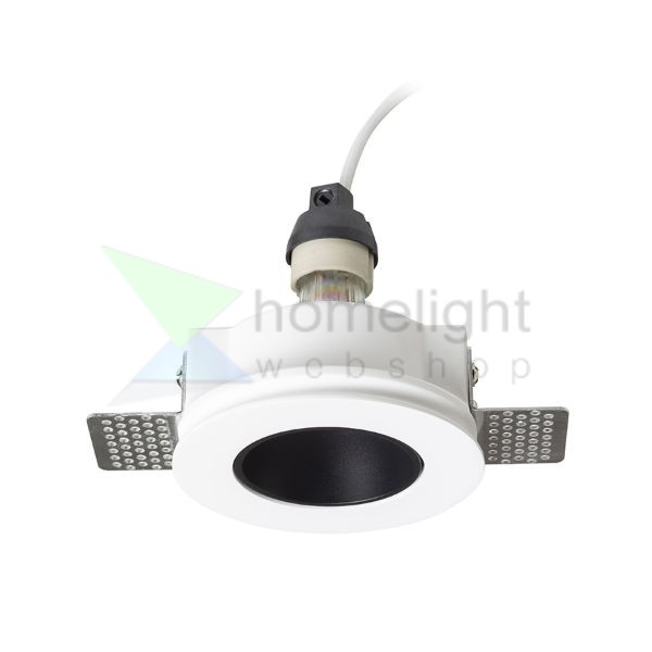 DAYTONA rögzített lámpa gipsz/fekete 230V LED GU10 8W