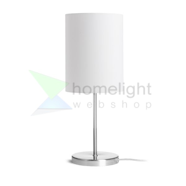 NYC/RON 15/20 asztali lámpa  Monaco petróleum kék/ezüst PVC/króm 230V LED E27 15W
