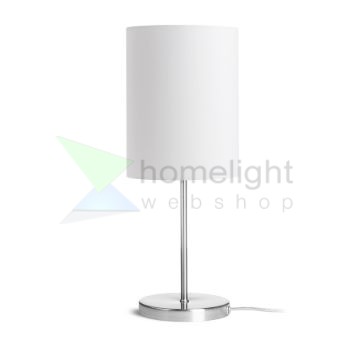 NYC/RON 15/20 asztali lámpa  Monaco galamb szürke/ezüst PVC/nikkel 230V LED E27 15W