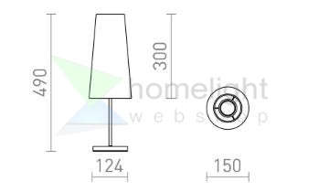 NYC/CONNY 15/30 asztali lámpa  Monaco petróleum kék/ezüst PVC/króm 230V LED E27 11W