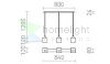 DADOS III 80 függő lámpa  opál üveg/króm 230V LED E27 3x11W