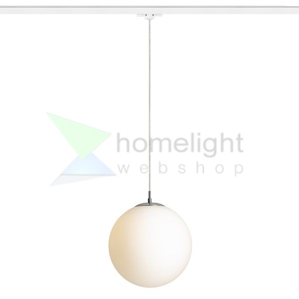 LUNA 30 három áramkörös sínre  opál üveg/króm 230V LED E27 15W