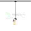 JULIETTA 16 háromfázisú áramkörös sínre  opál üveg/fekete 230V LED E27 15W