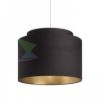 DOUBLE 40/30 lámpabúra Polycotton fekete/fehér PVC max. 23W