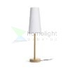 MAUI/CONNY 15/30 asztali lámpa  Polycotton fehér/fa 230V LED E27 11W