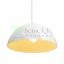 MONROE 40 függő lámpa csillogó fehér/fehér  230V LED E27 30W