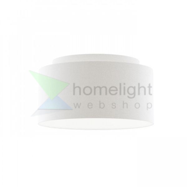 DOUBLE 55/30 lámpabúra  Polycotton fehér/fehér PVC  max. 23W