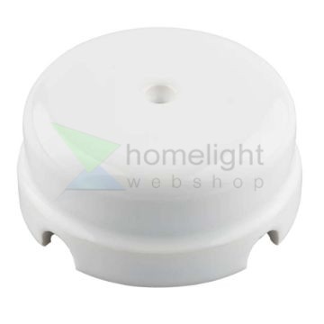 Fehér porcelán falonkívüli kötődoboz 78x35mm