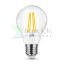 LED Izzó Filament A60 4,2W E27 360° 2700K (470 lumen) dimm.