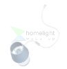 Króm talpú asztali lámpa Polycotton fehér lámpaernyővel