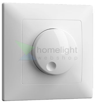 Fehér süllyesztett fali dimmer 1000W terhelhetőséggel LED fényforrásokhoz