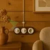 Retro sötét fa keret falon kívüli egységekhez